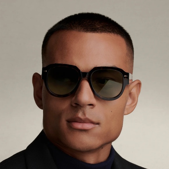 AHLEM x Palais Galliera - Dark Turtle / Green Glitter Gradient Sunglasses - Picture 5 of 12